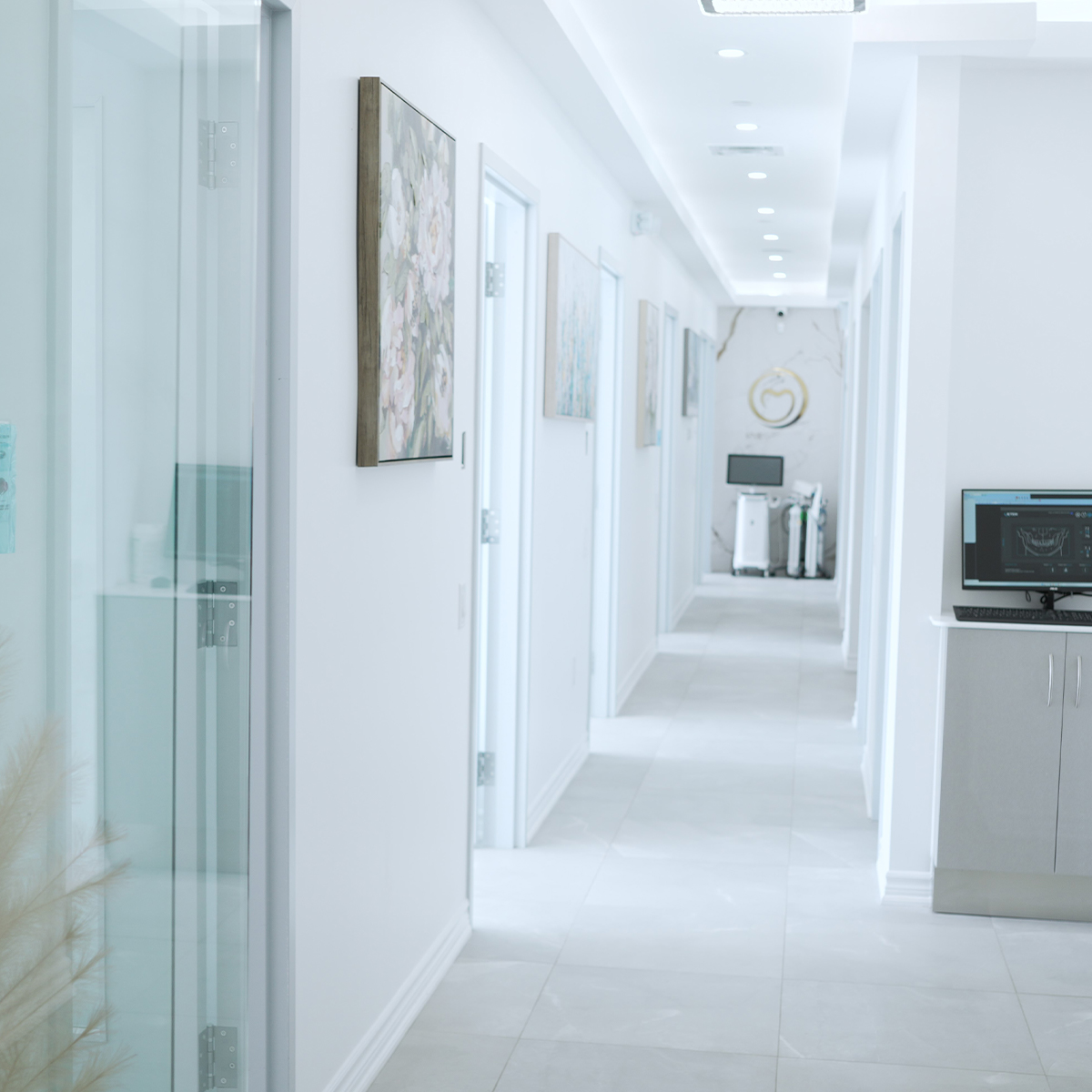 Hallway past the treatment rooms